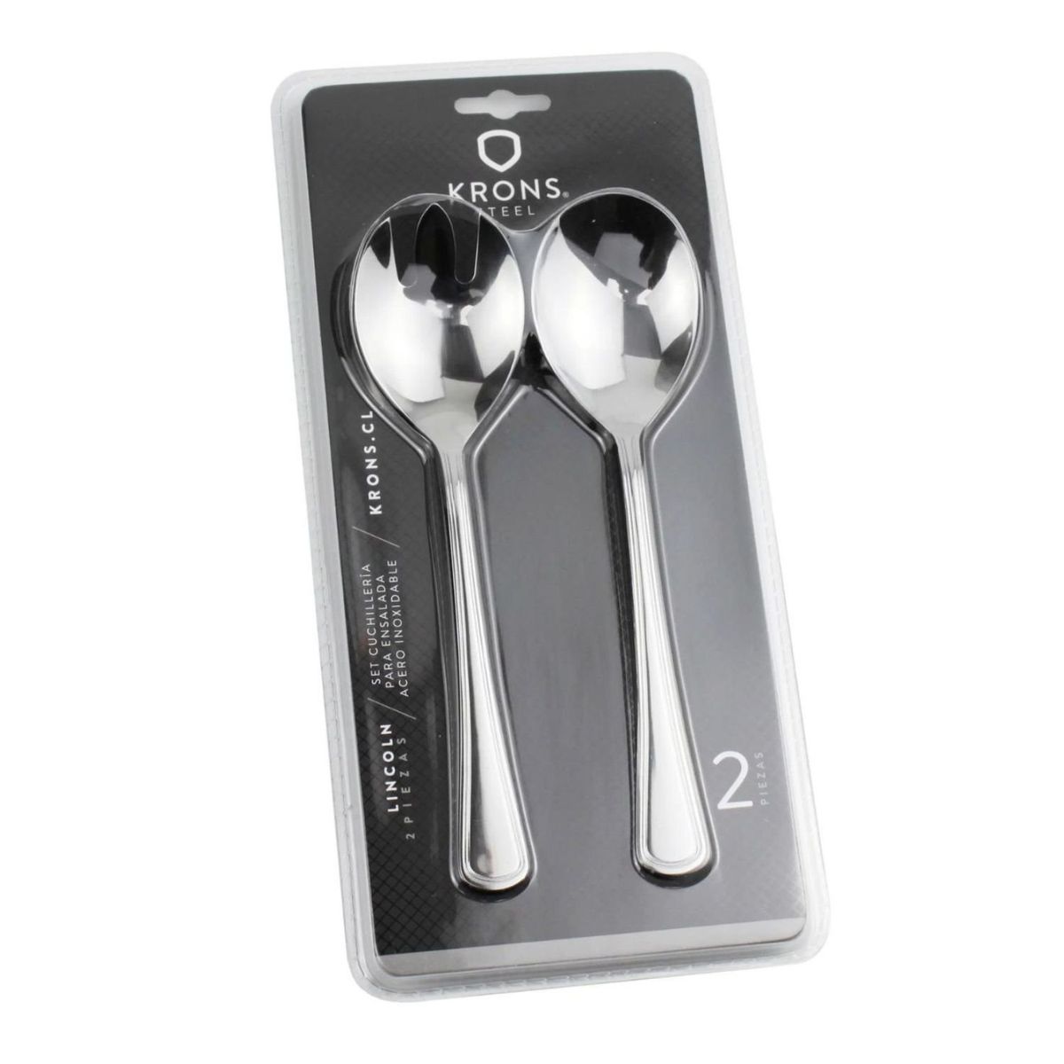 KRONS - Set 2 Piezas Cuchara Tenedor Para Ensaladas Luna Krons Hogar