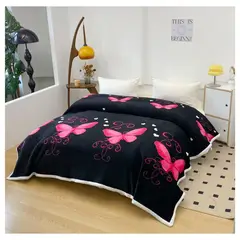 GENERICO - Frazadas Con Chiporro Polar Diseños Estampados King 230x210cm