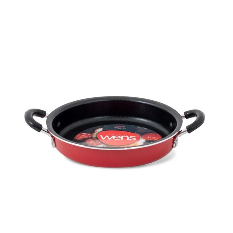 WENS - Paila Firenze con Azas de Silicona 16cm Antiadherente Rojo