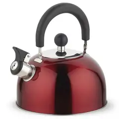 WENS - Tetera Sicilia 2500 ml Acero Inoxidable 25S Cocina Rojo