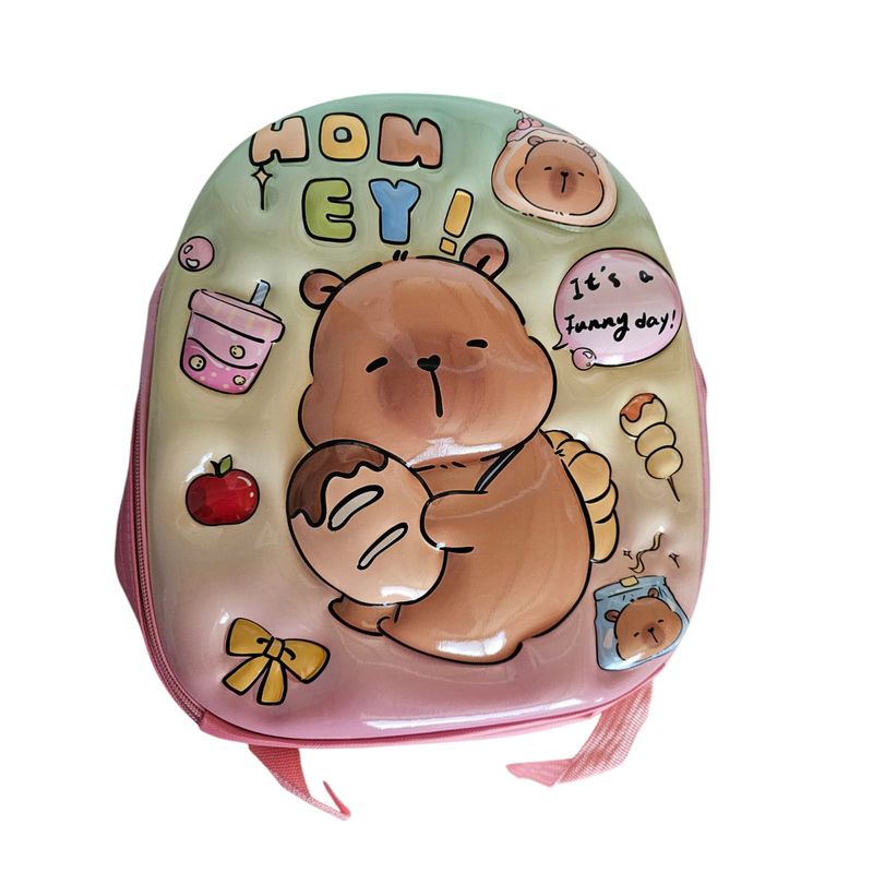GENERICO - mochila infantil preescolar capibara para jardin 3D