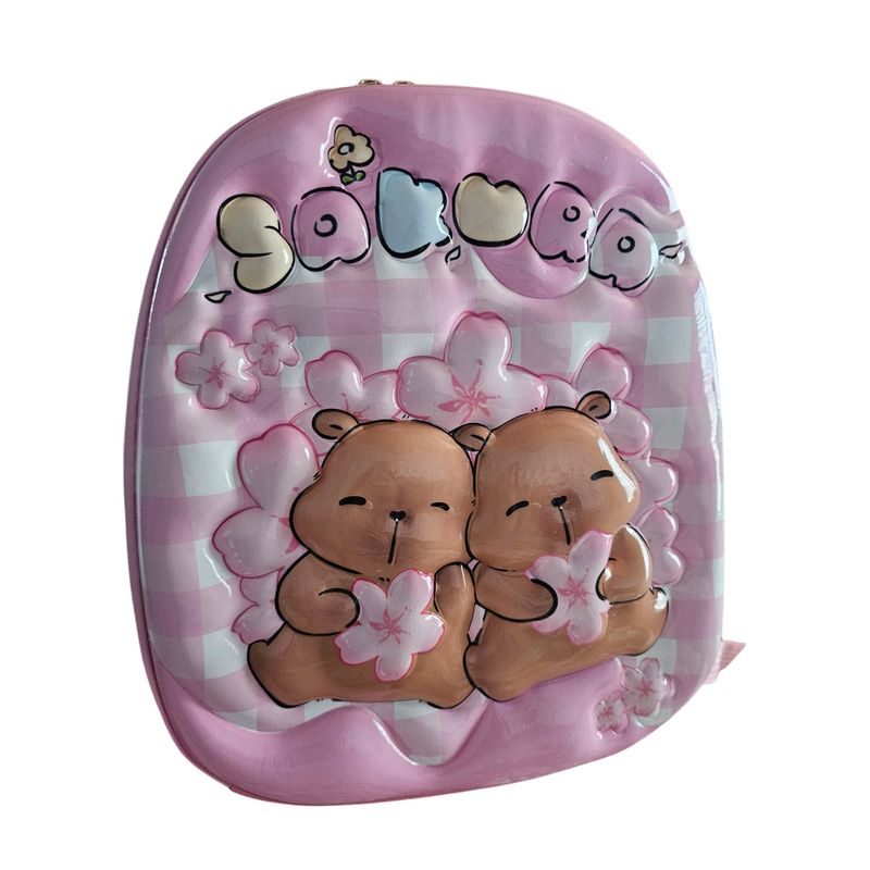 GENERICO - mochila infantil preescolar capibara para jardin 3D
