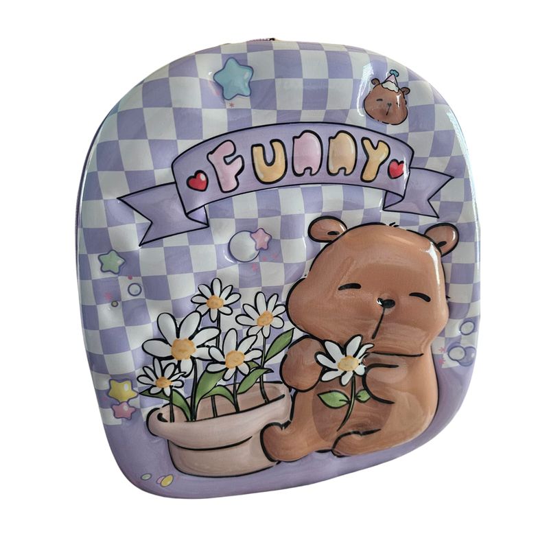 GENERICO - mochila infantil preescolar capibara para jardin 3D