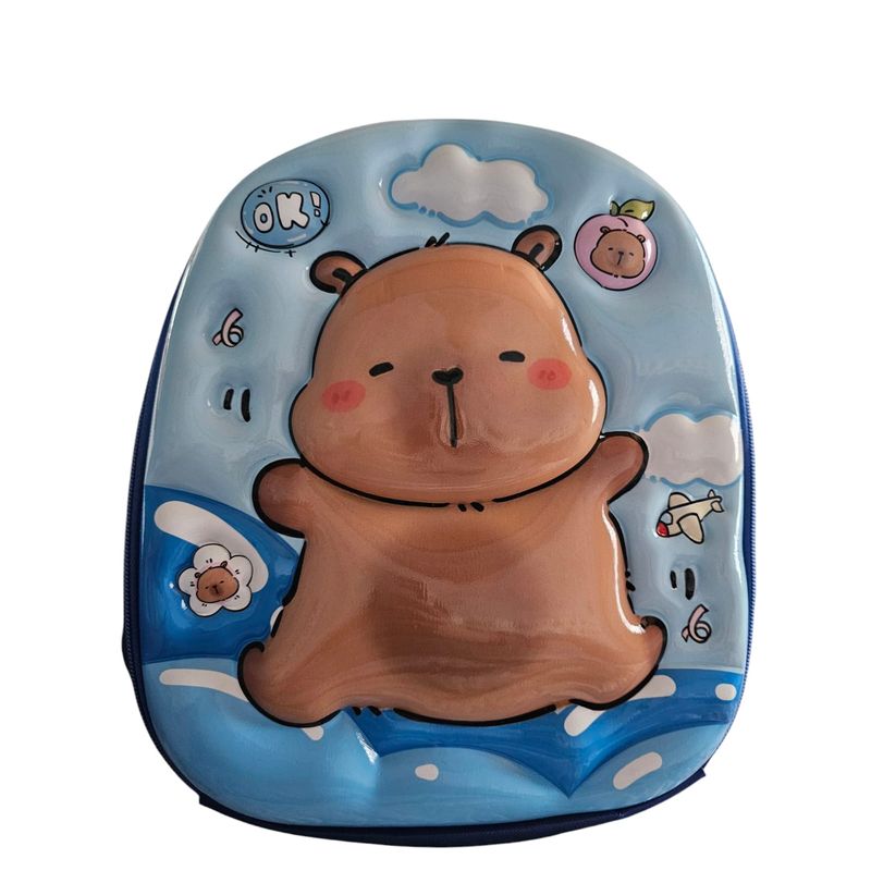 GENERICO - mochila infantil preescolar capibara para jardin 3D