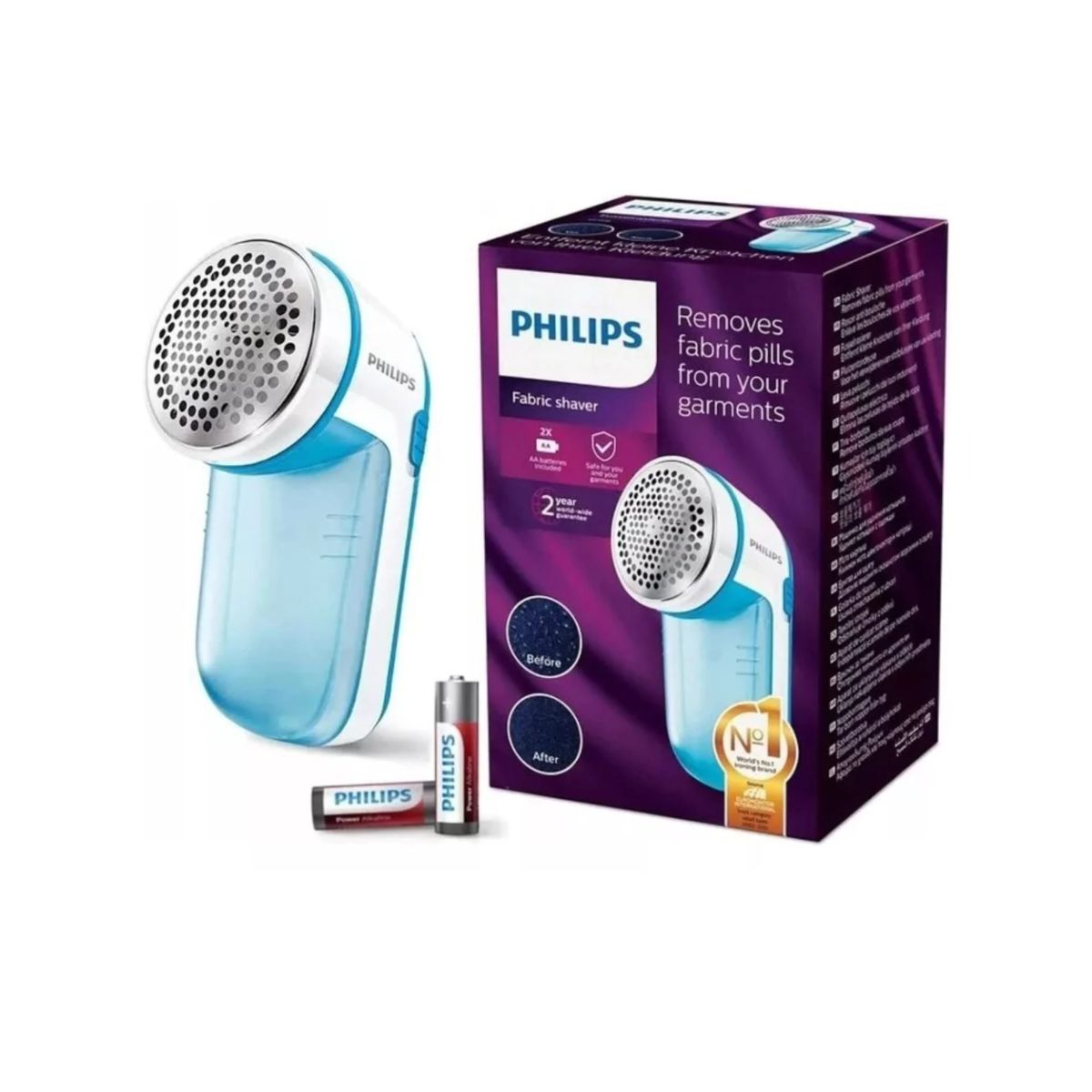 PHILIPS - Quitapelusas Eléctrico Para Prendas Philips Gc02600 A Pilas