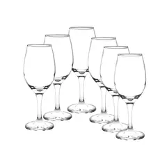 CRISTAR - Display 6 Copas Transparente de Vino Tinto Rioja 386cc