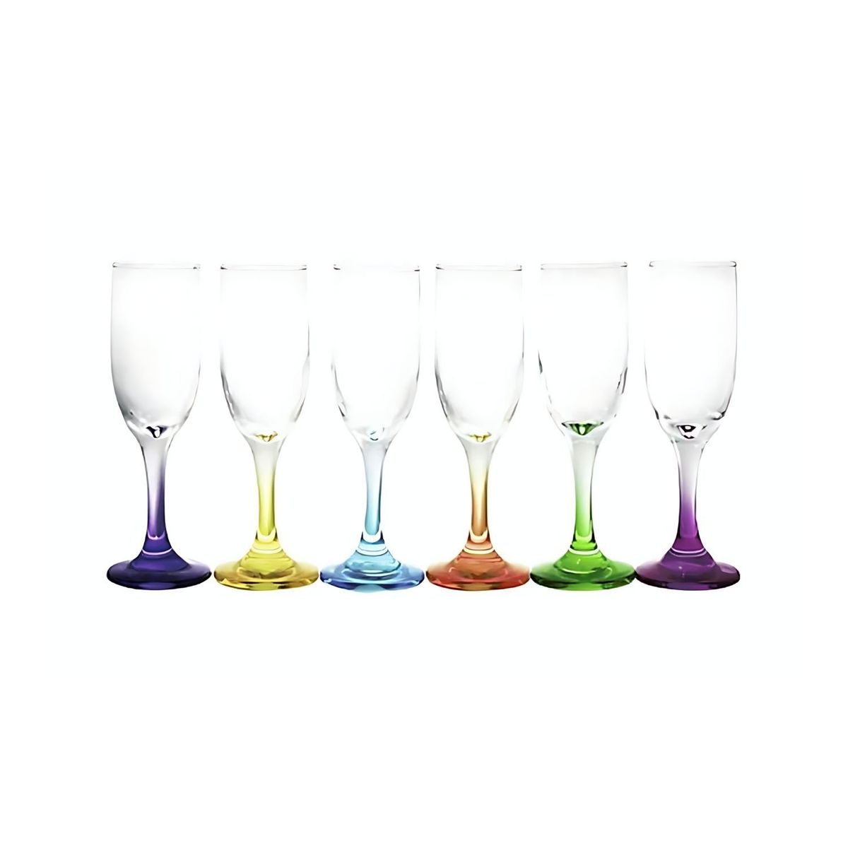 CRISTAR - Display 6 Copas Champagne 176mL Flute Versalles Pie