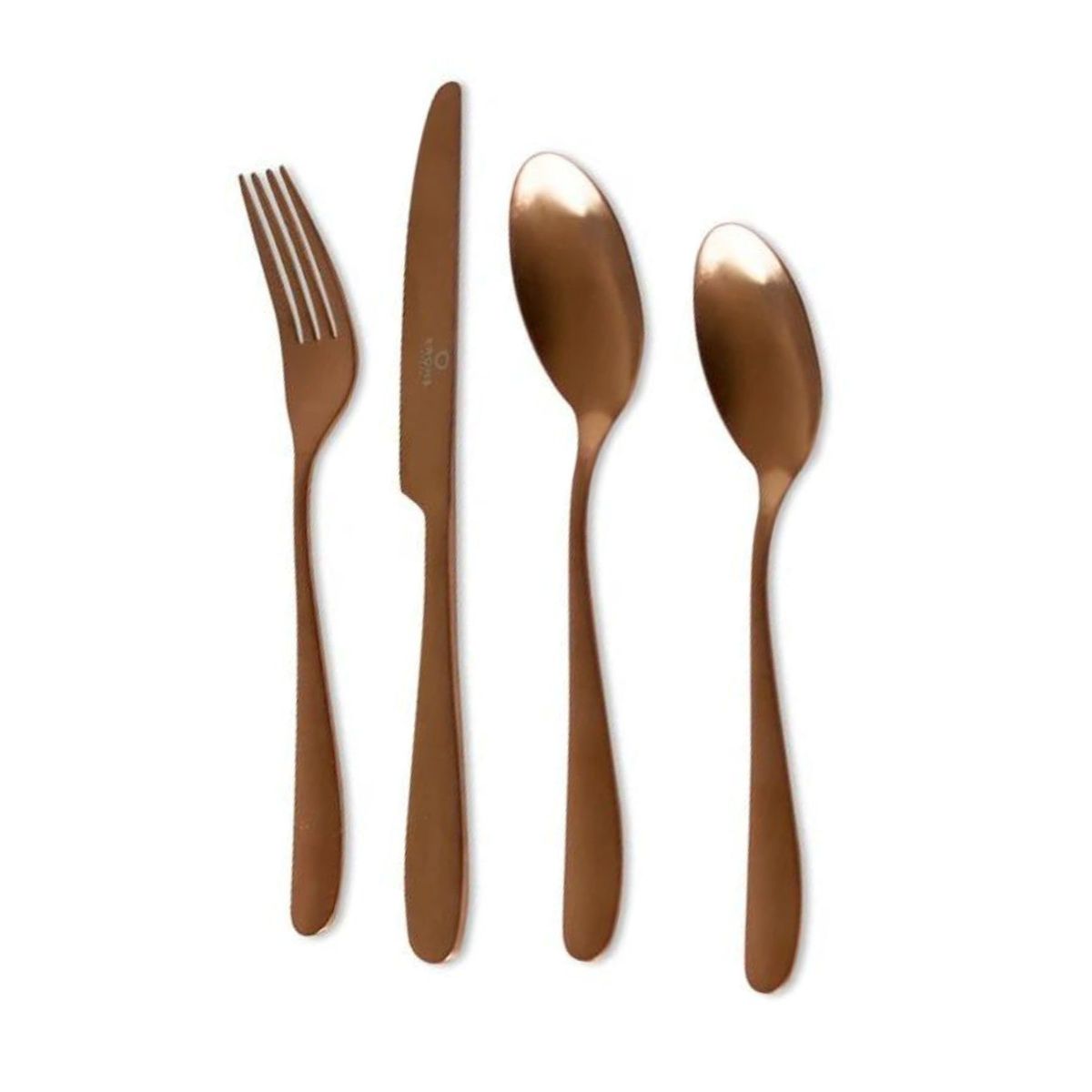 KRONS - Set Cubiertos 24 Pzs Copper Krons Acero Inoxidable Menaje
