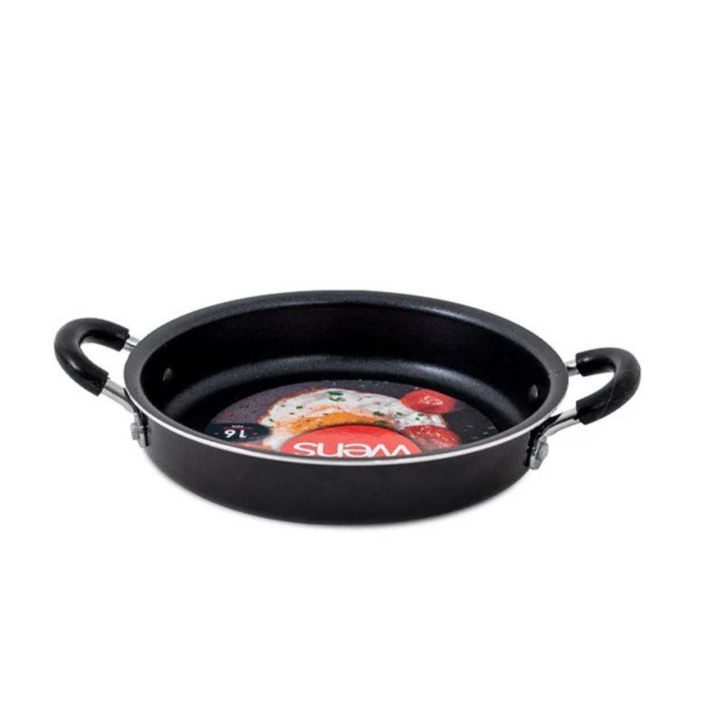 WENS - Paila Firenze con Azas de Silicona 16cm Antiadherente Negro