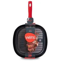 WENS - Sarten Churrasquera 28cm Firenze Antiadherente Color Rojo