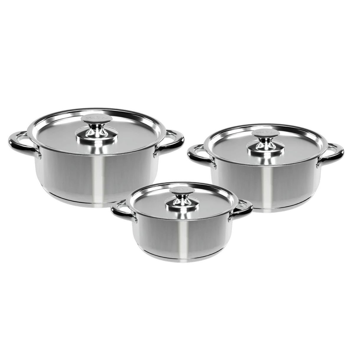 WENS - Set Bateria de Cocina 6 Piezas Acero Inoxidable 420-6SS Wens