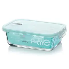 ALLEGRA - Contenedor Alimentos Hermetico Rectangular 600ml Vidrio