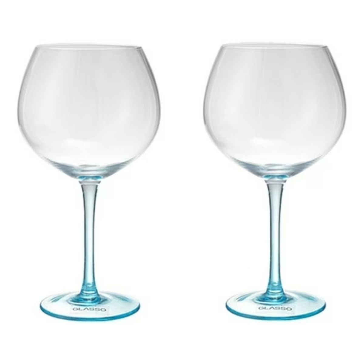 GLASSO - Set 2 Copas Aperitivo Cristal Celeste 640mL Cocktail Glasso