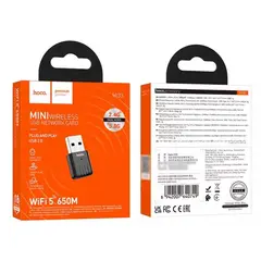 HOCO - Antena Interna Mini Hi33 Wifi 5 Negro