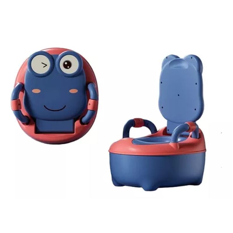 GENERICO - Pelela baño rana para niño y niña color azul