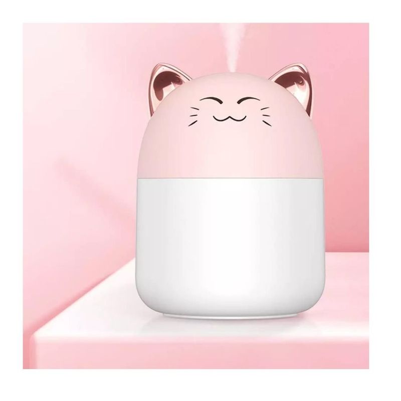 GENERICO - HUMIDIFICADOR AIR DE ESCRITORIO USB CON LUZ CAT