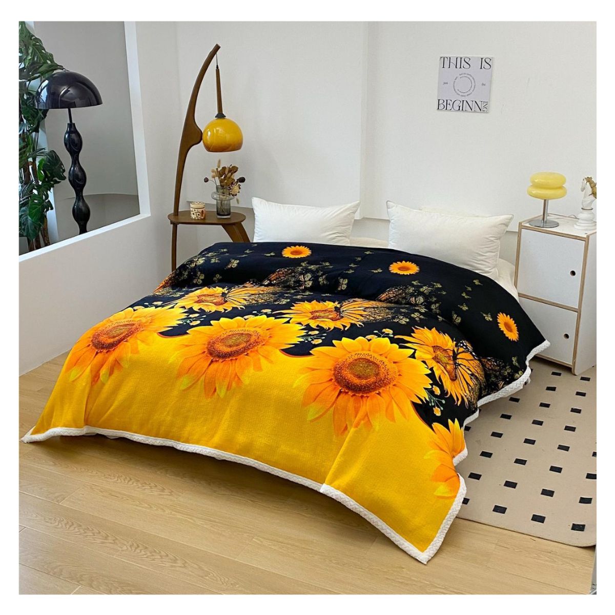 GENERICO - Frazadas Con Chiporro Polar Diseños Estampados 2 Plazas 230x210cm