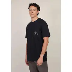 TOMMY HILFIGER - Polera Con Bolsillo Y Logo Azul Tommy Hilfiger_.