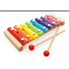 GENERICO - Metalofono Xilofono 8 Notas De Madera Para Niños Y Niñas