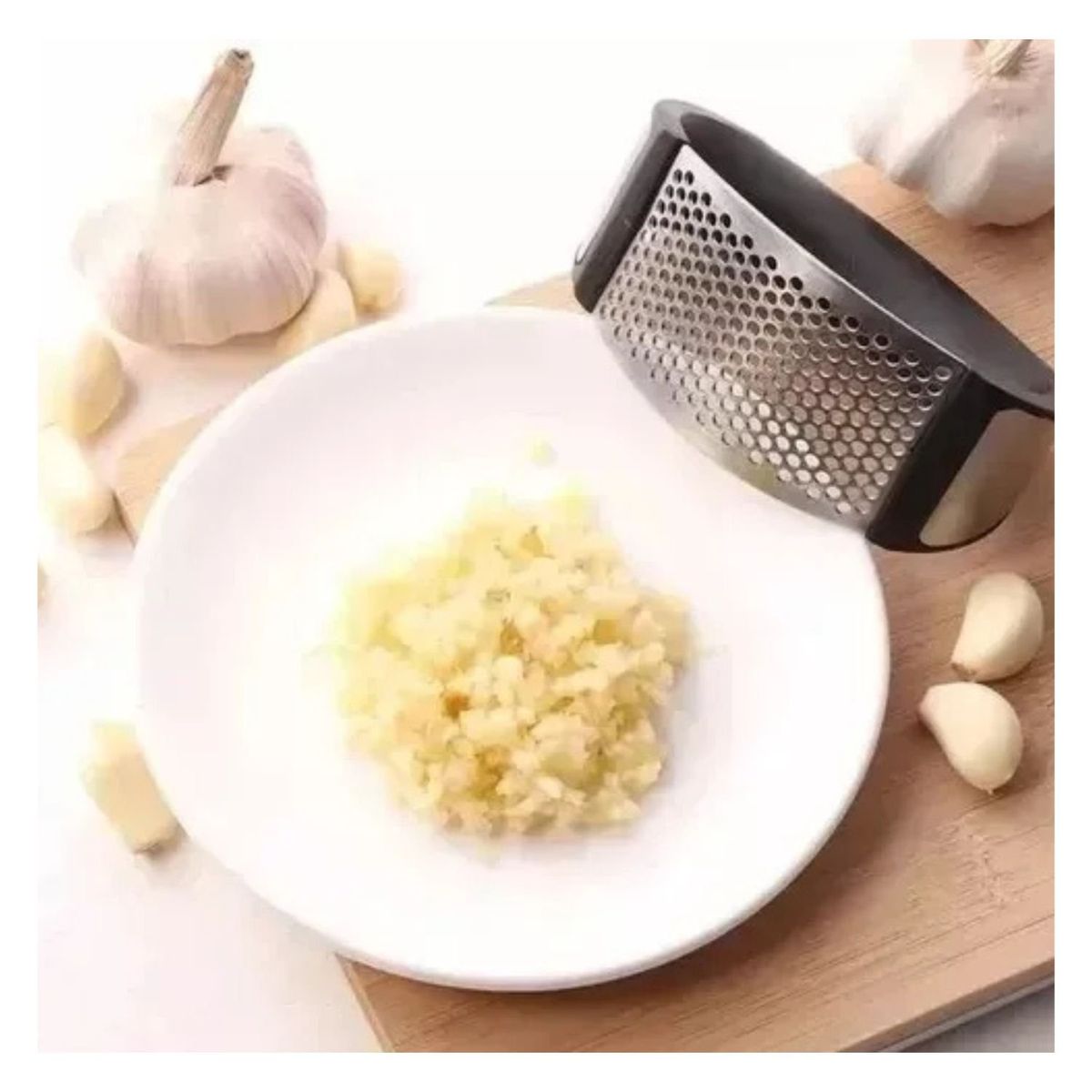 GENERICO - Prensa Ajos Moledor Picador Ajos Machacador Triturador Acero