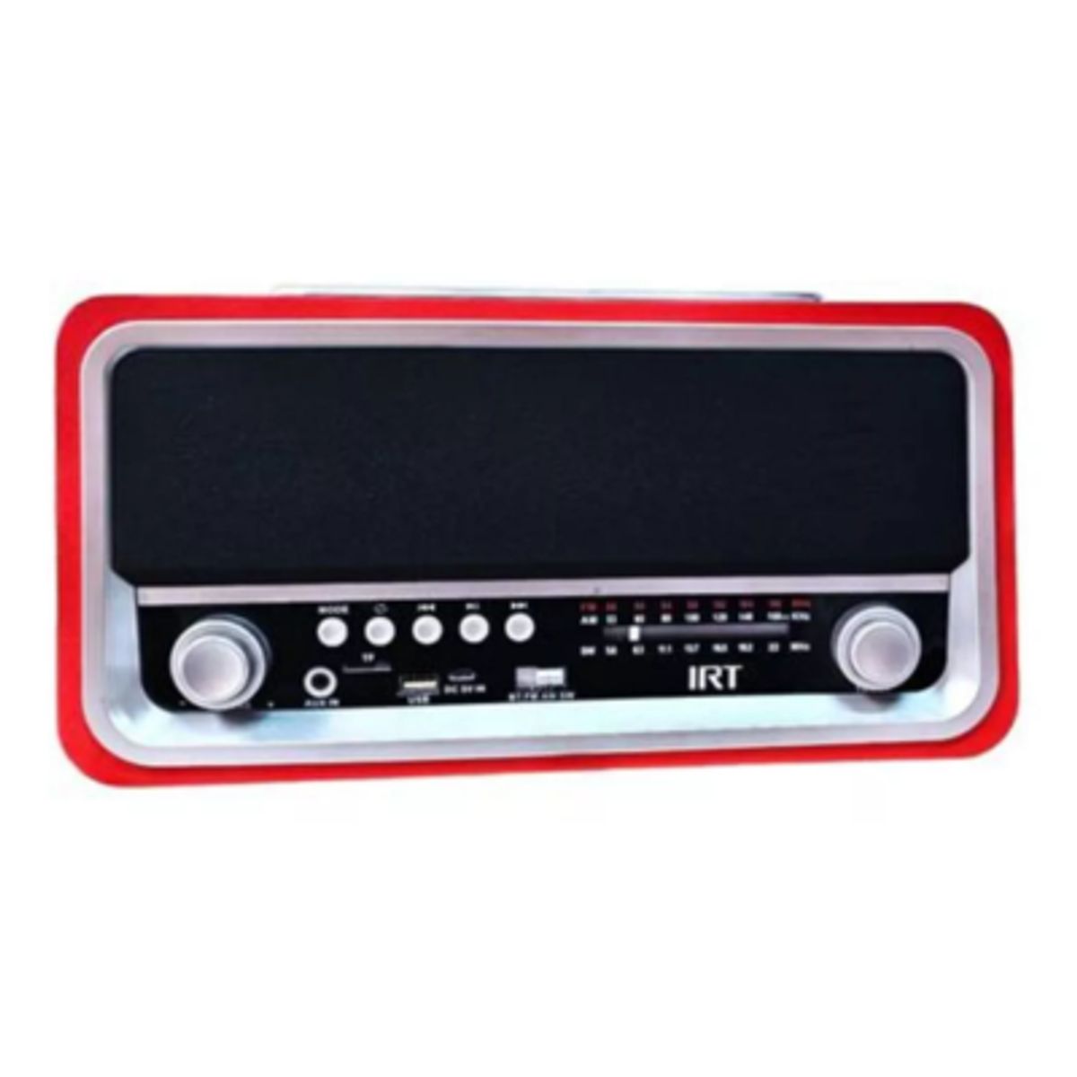 IRT - Parlante Retro Irt 06 Vintage Recargable Bt Radio Aux Sd Red