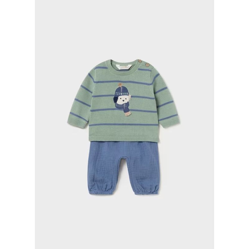 MAYORAL - Conjunto pantalón y jersey animalito recién nacido