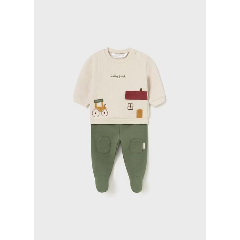MAYORAL - Conjunto polaina y sudadera casita recién nacido