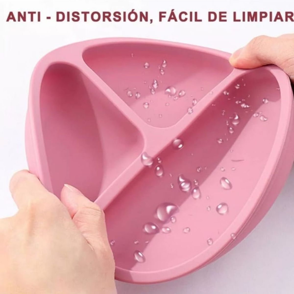 IRM - PLATO CON VENTOSA PARA BEBE ROSA