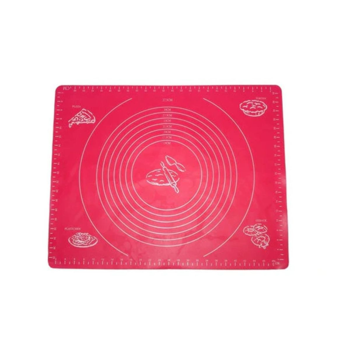 GENERICO - Lámina Silicona Amasar Bizcocho Pizza Pan Fondant 50x40 Cm.