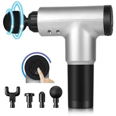 OEM - MASAJEADOR CORPORAL Y FACIAL GUN CON ACCESORIOS