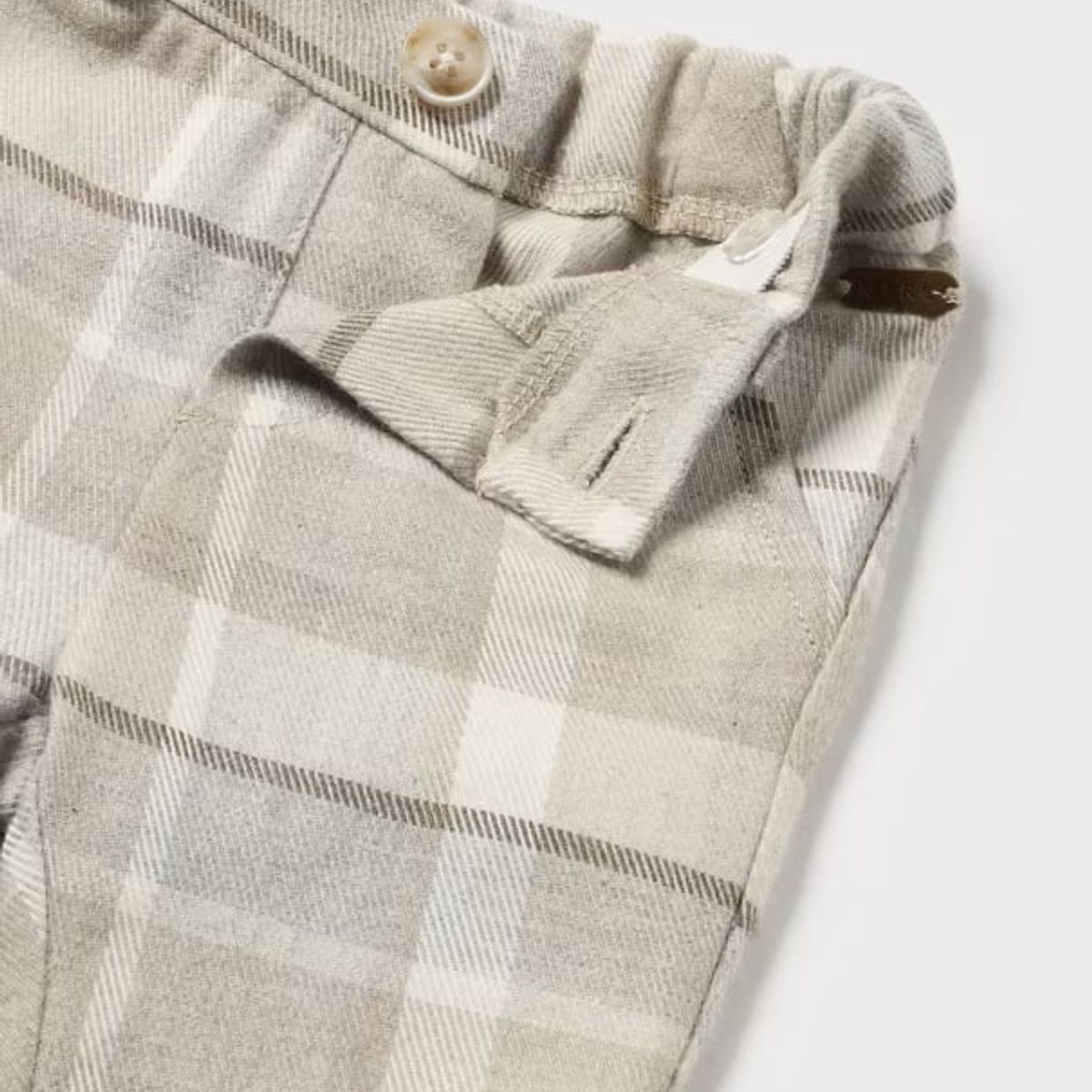 MAYORAL - Conjunto Chaqueta de tipo cardigan y pantalón cuadros recién nacido