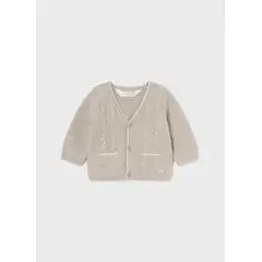 MAYORAL - Chaqueta de tipo cardigan y pantalón cuadros recién nacido