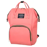 Mochila Maternal Bolso Pañalera Bebé Térmica E Impermeable Coral