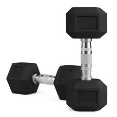 SCORE FIT - Mancuernas Hexagonales Par 15 Kg (total 30kg)