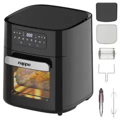NAPPO - Freidora de Aire Digital 14 Litros Multifunción 1700W