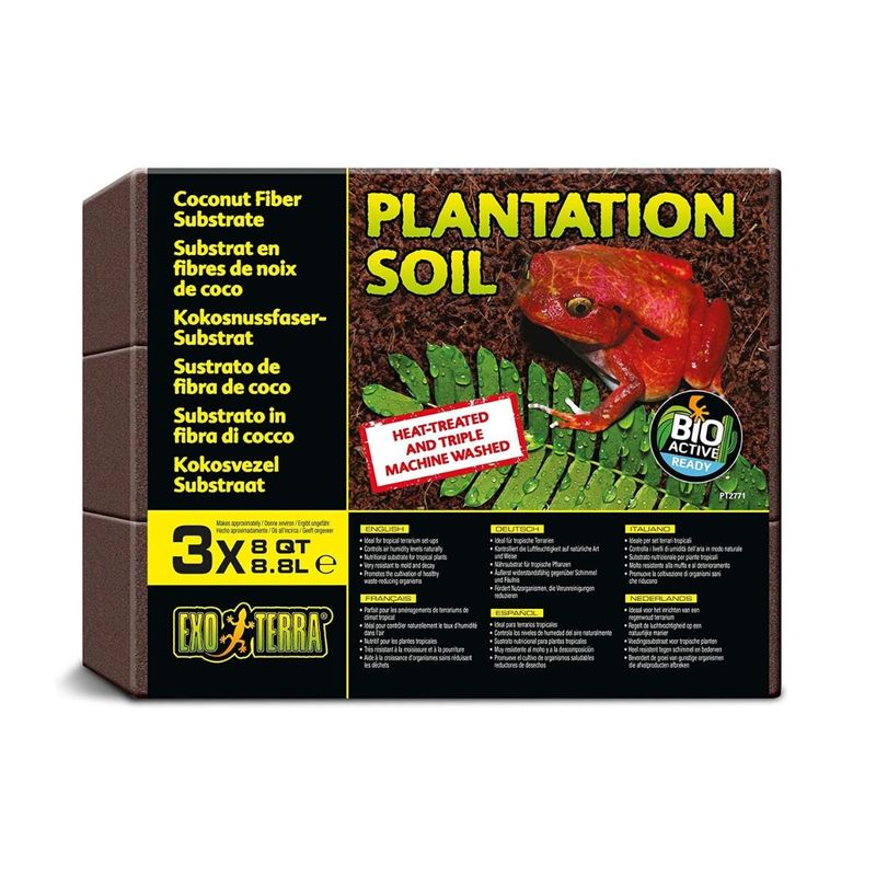 GENERICO - Exo Terra Plantation Soil Fibra Coco Exo Terra 8,8 L X3und
