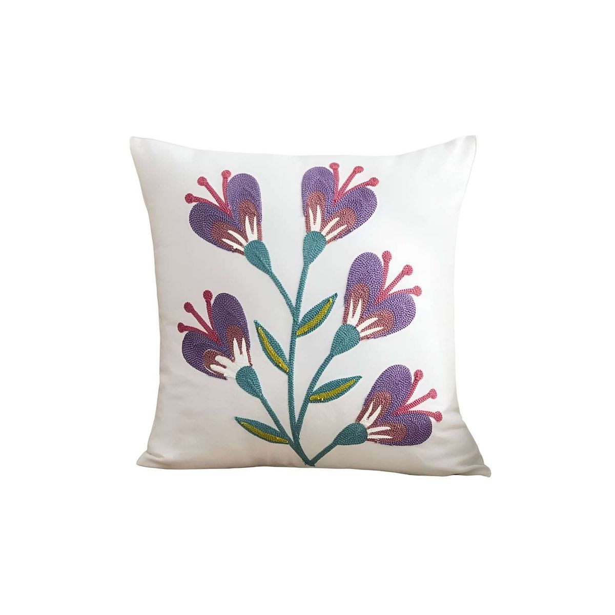 GENERICO - SET DE 2 FUNDAS BORDADAS 45x45  C66