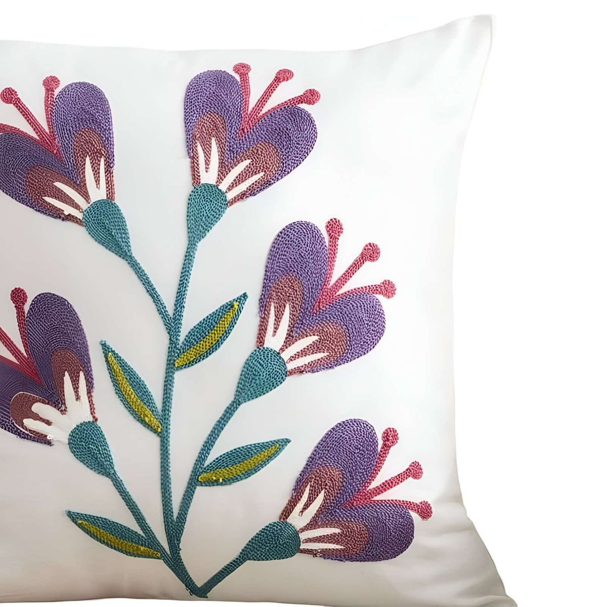 GENERICO - SET DE 2 FUNDAS BORDADAS 45x45  C66