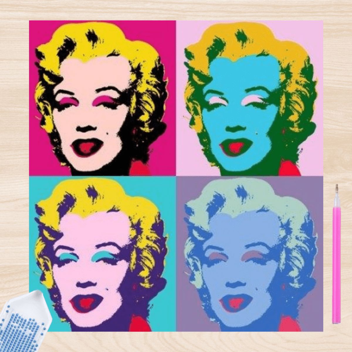 ARTE CONSENTIDO - Pintura con Diamantes Marilyn 30X30