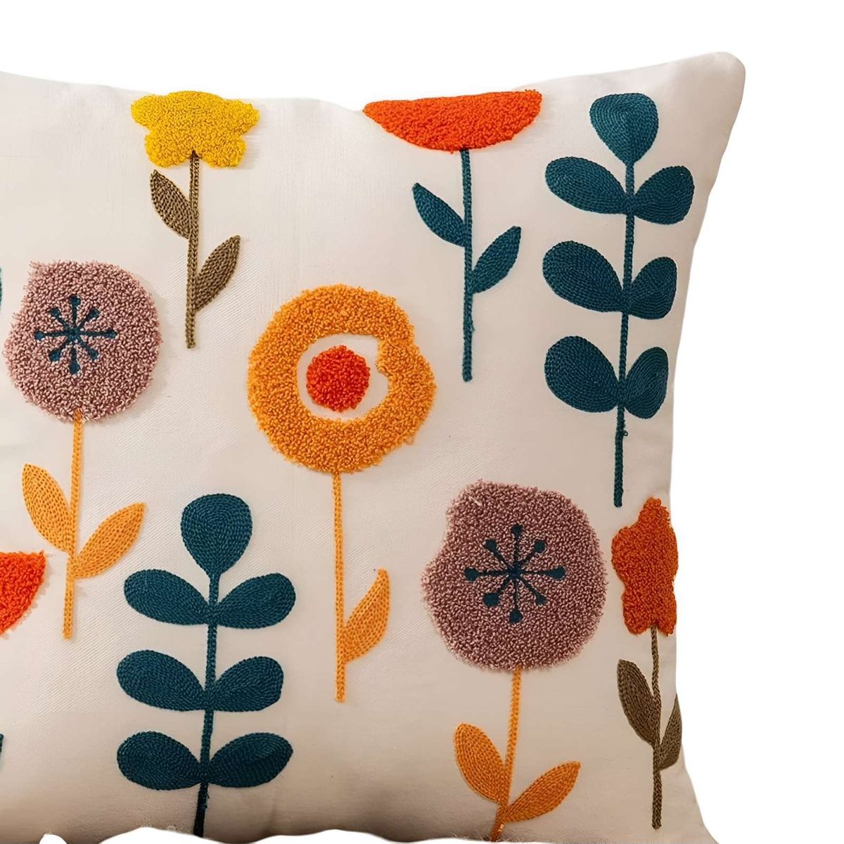 GENERICO - SET DE 6 FUNDAS BORDADAS 45x45 C18