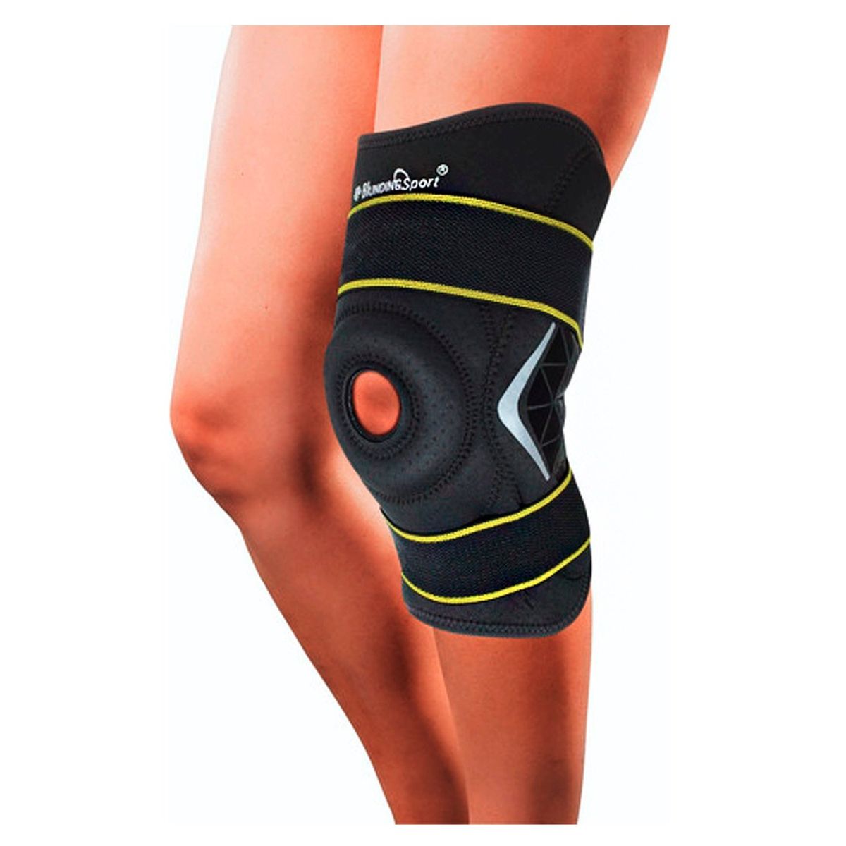 BLUNDING - Rodillera Policentrica Con Barras Laterales Sport Talla XL