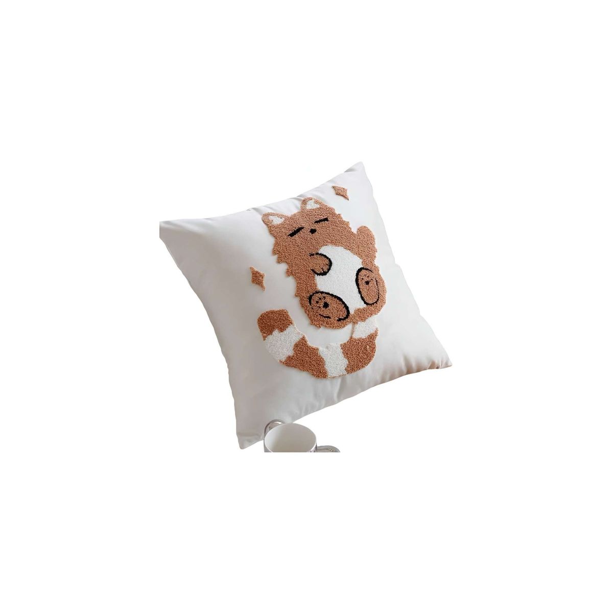 GENERICO - SET DE 6 FUNDAS BORDADAS 45x45 C42