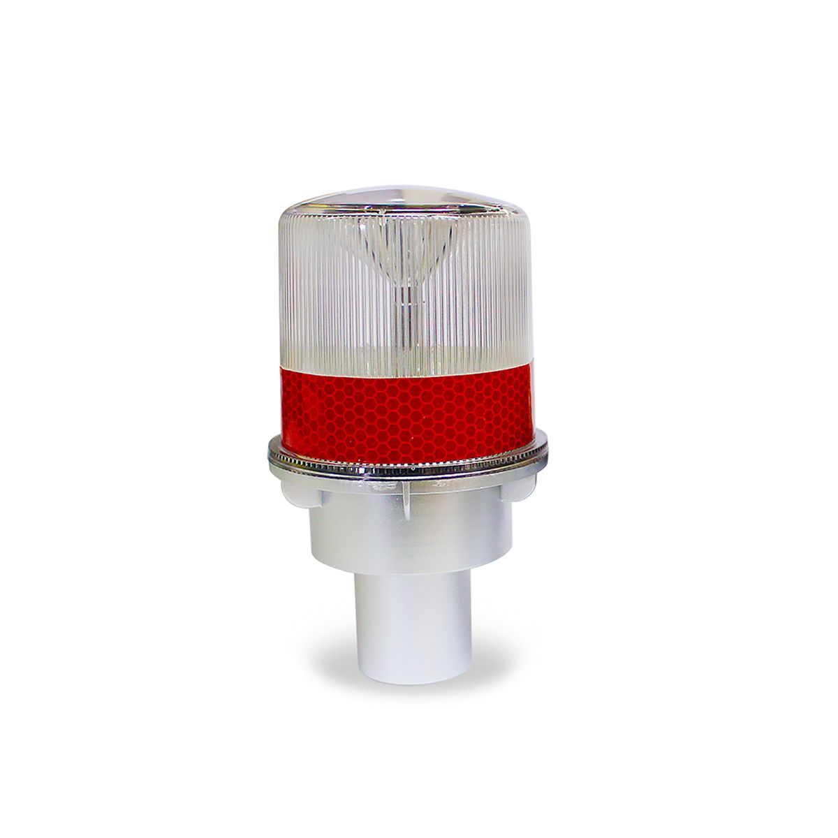 QRUBBER - Baliza destellante solar led color rojo QRubber