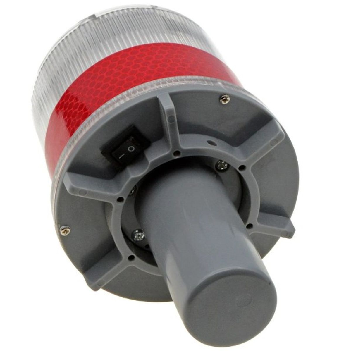 QRUBBER - Baliza destellante solar led color rojo QRubber