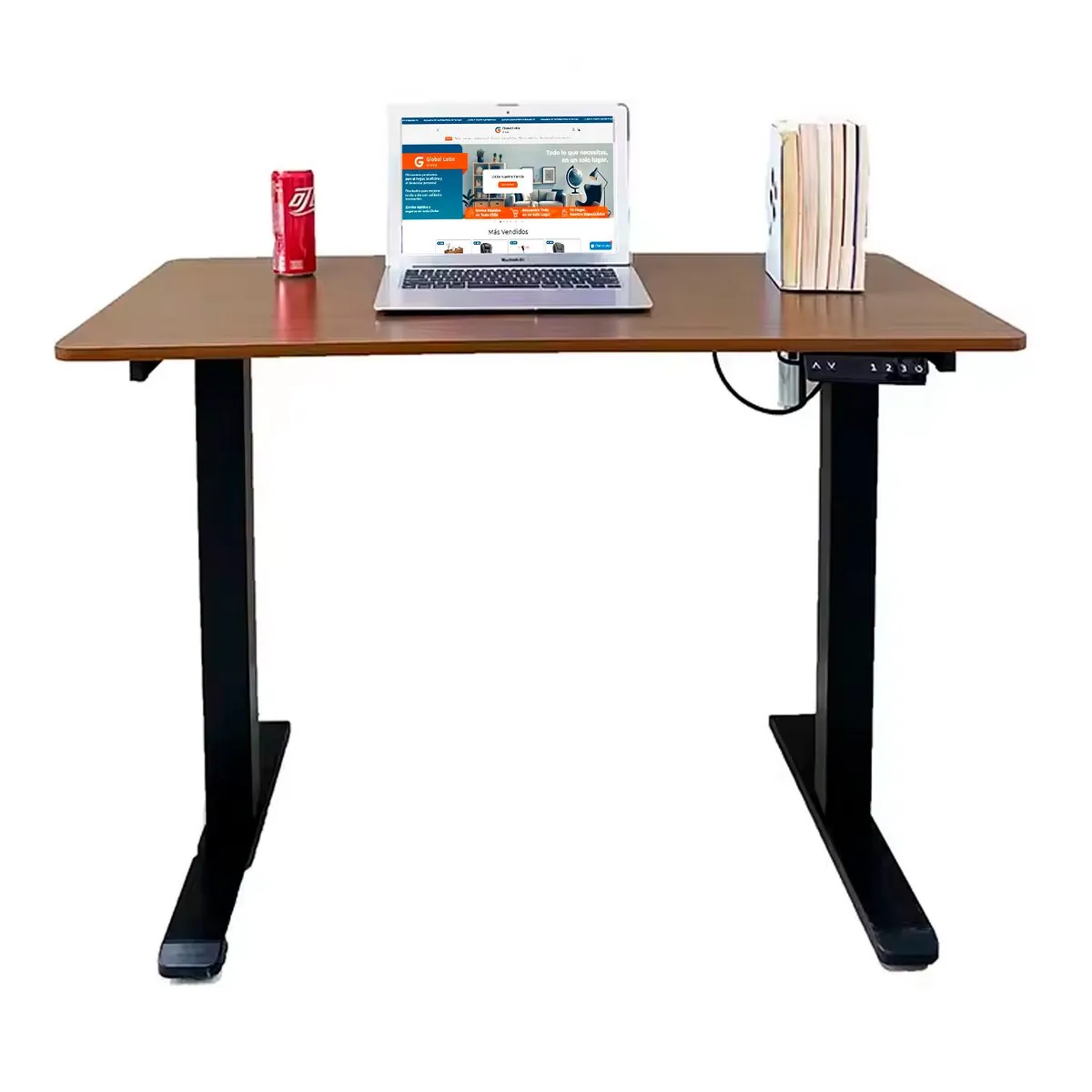 GLOBAL LATIN GROUP - Escritorio Ajustable Automático 140x60cm Altura regulable - Marron