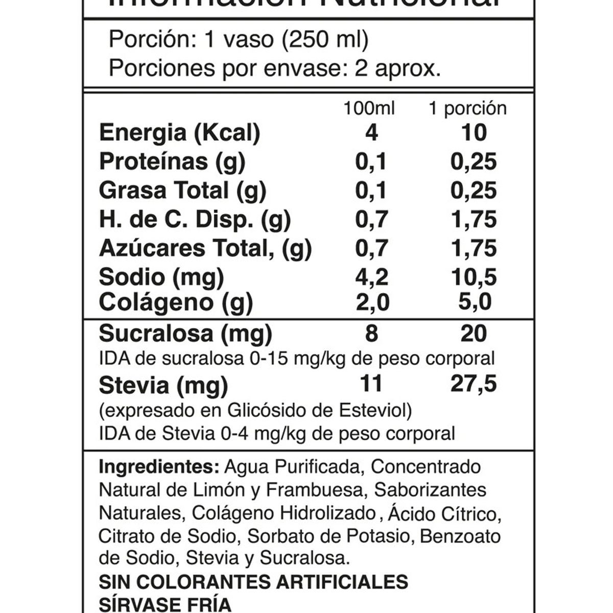 GENERICO - AGUA DE FRUTAS + COLAGENO 55OCC LIMONADA FRAMBUESA - I LIKE