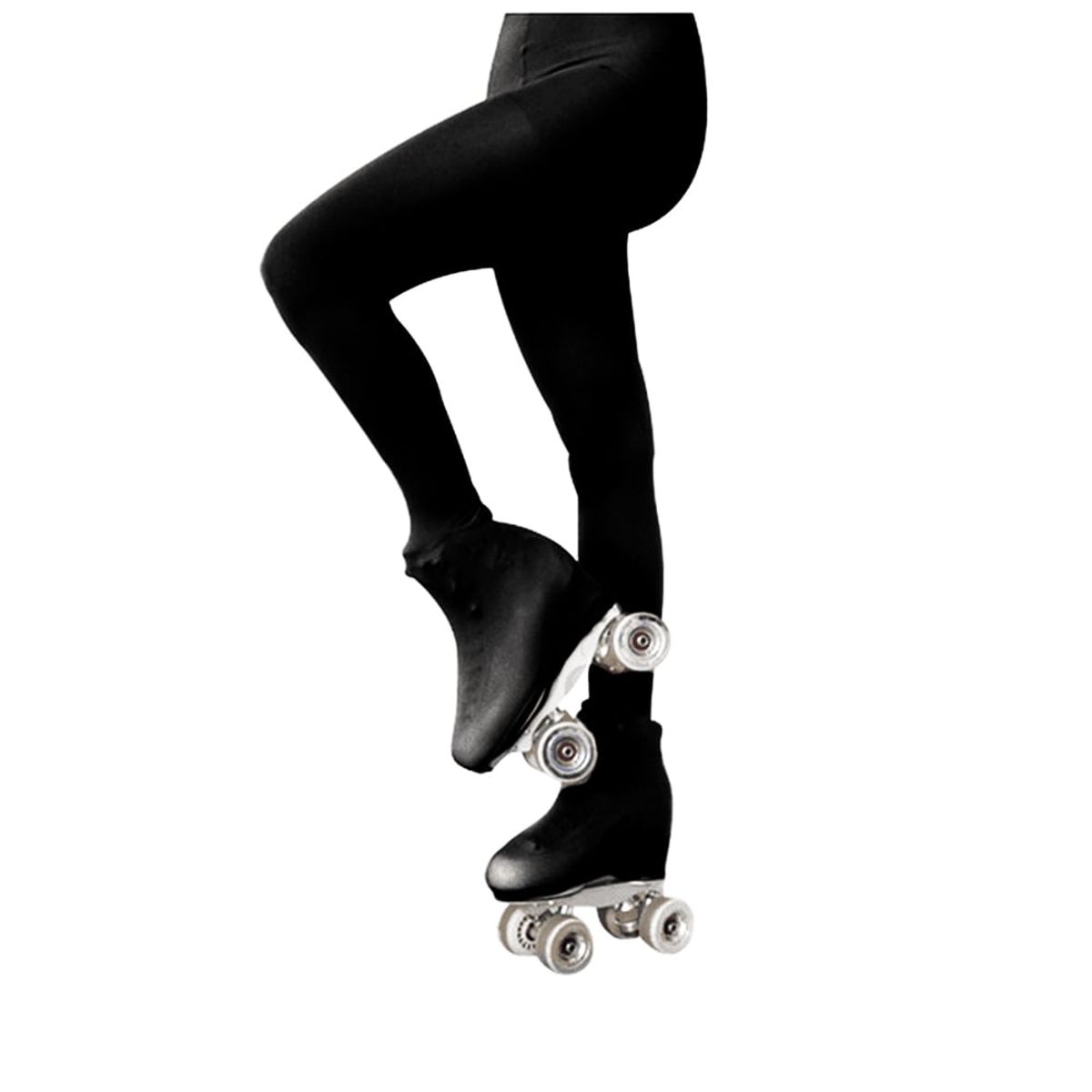 GENERICO - Pantys para patinaje artístico negro Talla: 00