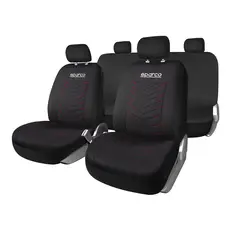 SPARCO - Fundas Cubreasiento Universal Poliester Negro - Sp