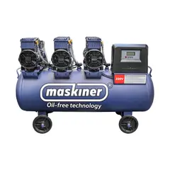 MASKINER - COMPRESOR DE AIRE LIBRE DE ACEITE 100L PARA PINTURA AUTOMOTRIZ