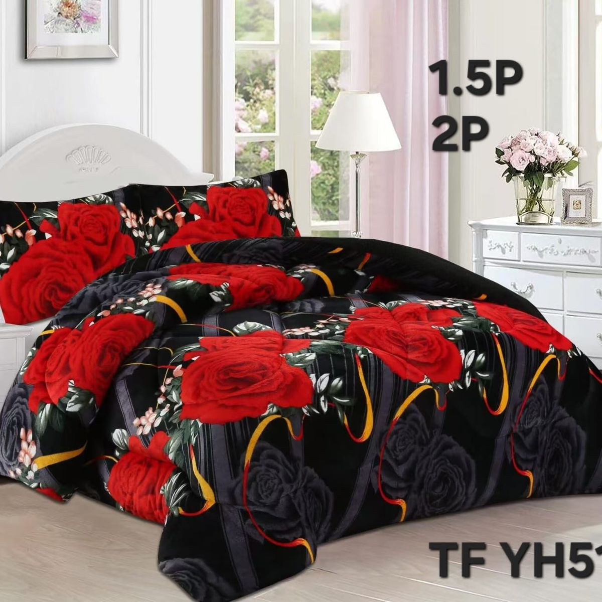 GENERICO - Cobertor plush con chiporro 230x250 2p diseño